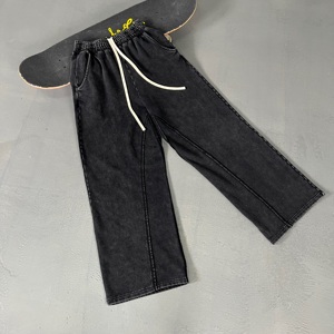 Pantalones Largos Premium 100% Algodón, Ligeros, Holgados y Desgastados, con Diseño de Parches, Estilo Casual Urbano, Venta al Por Mayor - Product Image 1