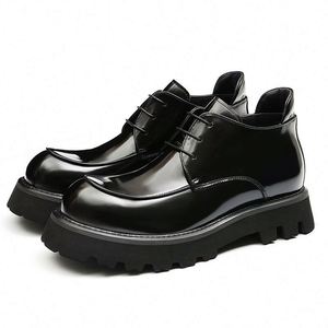 Nuevos Zapatos Formales de Negocios para Hombre, de Cuero, Impermeables, Transpirables, Antideslizantes, Duraderos, Estilo Británico, Modernos, para el Trabajo Diario - Product Image 3