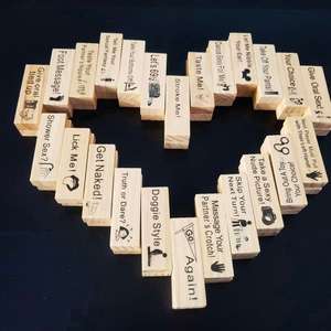 Juego de Bloques de Torre Apilables con Temática de Amor para el Día de San Valentín, Desafío de Torre de Equilibrio para Adultos, Juguetes Sexuales para Adultos, 48 Piezas - Product Image 4