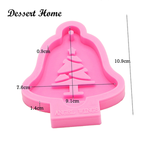 Shenhong — moule en Silicone brillant pour arbre de noël, clochette de flocon de neige, pour décoration de gâteaux, <span class=keywords><strong>Fondant</strong></span>, outils pour décoration de Sugarcraft, bonbons à gomme - Product Image 5