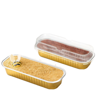 Boîte rectangulaire en aluminium, compatible friteuse à air, qualité alimentaire avec couvercle, pour emporter, barbecue, emballage, vente en gros, offre spéciale