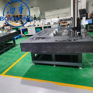 Pelat permukaan granit hitam presisi pelat permukaan inspeksi granit kualitas bagus dibuat di Cina