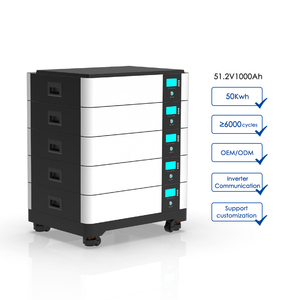 แบตเตอรี่เก็บพลังงานแสงอาทิตย์แบบไฮบริด LiFePO4 48V 200AH-1000AH สำหรับขายส่ง สามารถวางซ้อนกันได้ รองรับการสื่อสารผ่าน CAN - Product Image 4