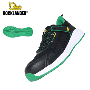 <span class=keywords><strong>Zapatos</strong></span> de Seguridad Rocklander Negros de TPU con Protección para los Pies de Goma EVA, Puntera de Plástico S1P, Antiestáticos, para Trabajo en Fábrica - Product Image 1