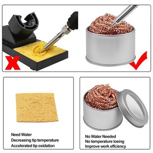 Copper Soldering Iron Tip Cleaner Ball 18g For Electronic Soldering Maintenance JZQ-588B - Product Image 3