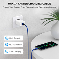 Câble USB Type C certifié, prix d'usine, 3A, charge rapide, nickelé, 2.0, câble USB C avec boîtier métallique