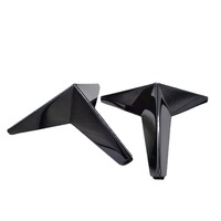 Pieds de canapé professionnels Topcent en chrome doré, quincaillerie métallique épaissie pour meubles, pieds de table, de lit, de meuble TV pour salon