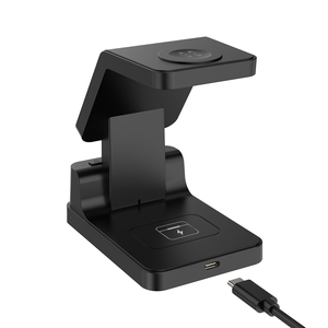 Nuevo Cargador Magnético 4 en 1 para Teléfono <span class=keywords><strong>Celular</strong></span>, Soporte Inalámbrico para Teléfono Móvil con Reloj <span class=keywords><strong>Despertador</strong></span> para iPhone - Product Image 5