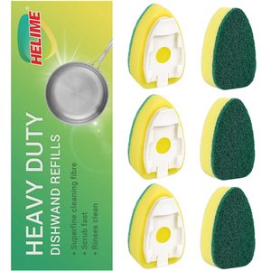 Dishwand ricarica teste di spugna, riempimento della bacchetta del piatto Non antigraffio, Dispenser di sapone per pennelli con punti pesanti - Product Image 1