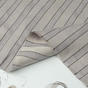 Tissu en mélange de coton, <span class=keywords><strong>lin</strong></span> et lyocell à rayures, livraison rapide, 135 g/m², 138 cm, délavé à la pierre, 52 % <span class=keywords><strong>lin</strong></span>, 43 % coton, 5 % lyocell, pour vêtements - Product Image 4