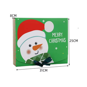 Giáng sinh tùy chỉnh cá nhân điều trị Baking quà tặng bao bì hộp giấy lễ hội đồ ăn nhẹ <span class=keywords><strong>container</strong></span> bên sự kiện thực phẩm hộp giấy - Product Image 4