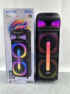 Enceinte NDR-2250 avec chariot et roues, double haut-parleurs de 12 pouces, TWS, FM, RGB, basses 100Z * <span class=keywords><strong>2</strong></span> + aigus Z-head pour adultes - Product Image 2