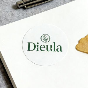 Etiqueta adhesiva de papel personalizada con logotipo redondo de la marca para caja de embalaje de cosméticos y regalos - Product Image 3