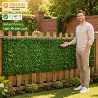 Panneau de clôture artificielle en lierre résistant aux UV 1x3 m pour jardin, décoration de mariage, feuilles artificielles en soie réalistes – Prix