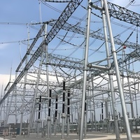 Structure de substation électrique Kehua haute tension 10kV-500kV en acier galvanisé à chaud pour l'architecture électrique