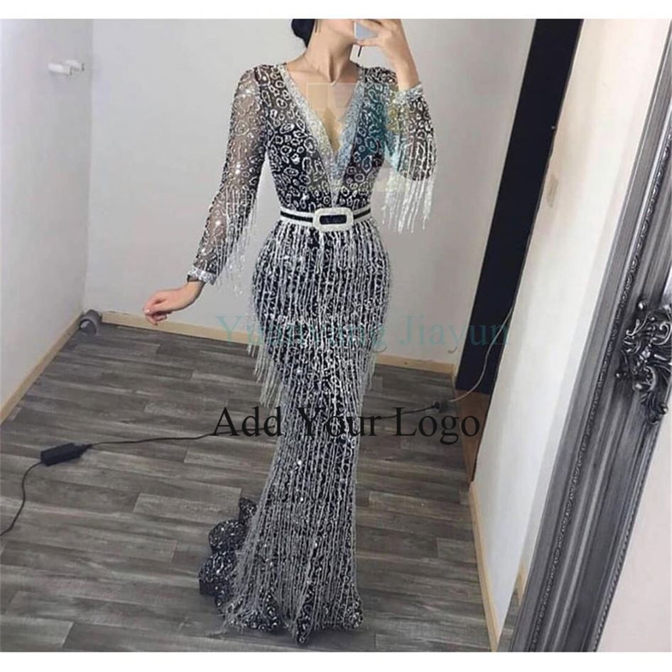 Dress 2020 Winter Women's New Dress Long Sleeve Gilded Tassel| Alibaba.com