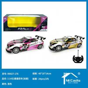 Mi Casita Rc Race Car 1:14 Scale 5 Channel Remote Control Toy For Kids Indoor Outdoor Play Ready To Go - Product Image 1