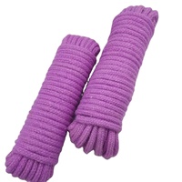 Corde tressée DIY 7 mm à huit brins, en jute et chanvre épais, avec âme colorée, pour vêtements et chapeaux tissés à la main, à nouer