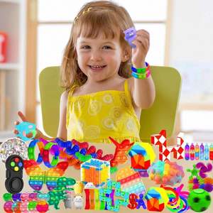Ensemble de porte-clés fidget spinner EDC de qualité supérieure pour le soulagement de l'anxiété, la concentration sensorielle, gadget de bureau, jouets serpent et cube - Product Image 5