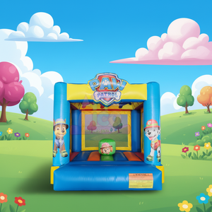 Castillo Inflable con Temática <span class=keywords><strong>de</strong></span> Perro Rescatador <span class=keywords><strong>de</strong></span> Dibujos Animados, Azul y Amarillo, para Fiestas Infantiles y Alquiler Comercial - Product Image 1