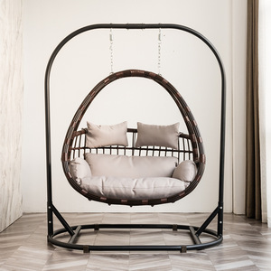 <span class=keywords><strong>Silla</strong></span> <span class=keywords><strong>colgante</strong></span> de mimbre con <span class=keywords><strong>Base</strong></span> de soporte para personas, asiento doble de alta calidad, venta al por mayor - Product Image 6