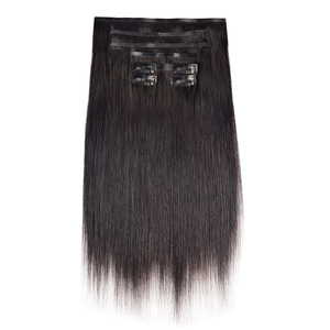 <span class=keywords><strong>ผม</strong></span>ต่อแบบคลิปอิน PU ไร้รอยต่อจาก FYD Wholesale <span class=keywords><strong>ผม</strong></span>แท้เวียดนามแบบดิบ  จัดเรียงเกล็ดผมตามธรรมชาติ สี 1B #   สีดำ - Product Image 2