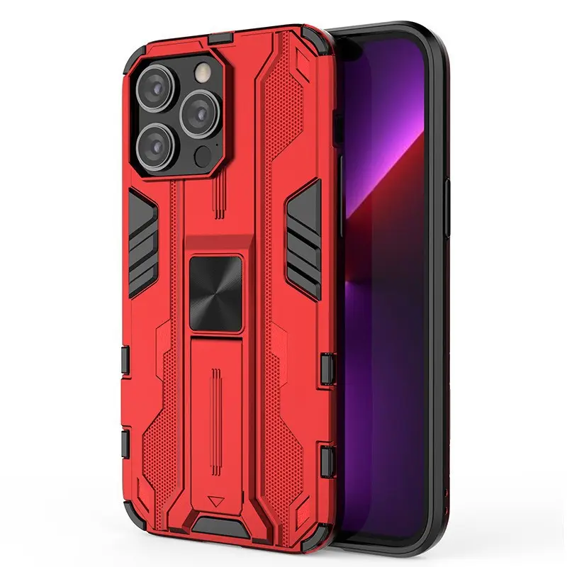 2023 Rugged Military Shockproof Armor Phone Case for Iphone 13 Drop Resistant Protective Mobile Phone Cover Case with Stand