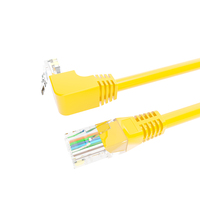 Cable de Red Categoría 6, Cable de Conexión de Cobre Puro, Ethernet LAN RJ45, Blindado con PVC, 8 Núcleos, Longitud Personalizable, Rojo
