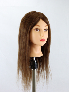 Cabeza <span class=keywords><strong>de</strong></span> Maniquí Profesional 100% Cabello Humano para Escuelas <span class=keywords><strong>de</strong></span> Peluquería, Cabeza <span class=keywords><strong>de</strong></span> Entrenamiento Realista para Cursos <span class=keywords><strong>de</strong></span> Estilismo - Product Image 3