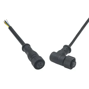 Connecteur étanche IP65 IP67 IP68 M12 Câble étanche 2Pin 3Pin 4Pin Connecteur de fil