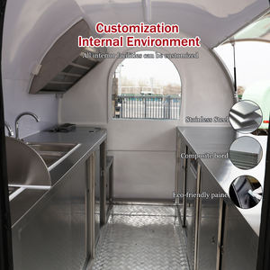 Kiosque à café 3 roues pour extérieur Chariot de nourriture <span class=keywords><strong>Carte</strong></span> cargo de crème glacée Chariot à café de jus de fruits électrique Kiosque de vélo Camions de nourriture d'affaires - Product Image 4