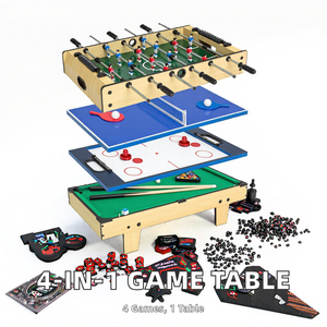 <span class=keywords><strong>Mesa</strong></span> de Juego STX 4 en 1 Ecológica y Personalizable de 3 Pies, <span class=keywords><strong>Mesa</strong></span> Deportiva para el Hogar, <span class=keywords><strong>Mesa</strong></span> de Billar/Hockey de Aire/Fútbol de <span class=keywords><strong>Mesa</strong></span> de Cuero y MDF - Product Image 2