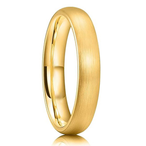 Bague en acier tungstène 4 mm 6 mm Or Noir Givré Courbé Unisexe Bijou à porter au quotidien - Product Image 5
