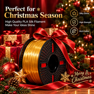 Filamento de Impresora 3D PLA Silk de 1 kg, Acabado Brillante, Múltiples Colores para Adornos Navideños y Decoración de Regalos - Product Image 6
