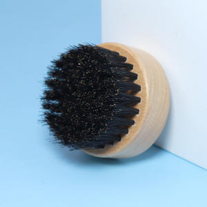 Brosse à barbe et <span class=keywords><strong>moustache</strong></span> en bois <span class=keywords><strong>de</strong></span> hêtre, petite, ronde, noire et <span class=keywords><strong>de</strong></span> couleur naturelle, avec poils <span class=keywords><strong>de</strong></span> sanglier, pour hommes, pour le coiffage des poils <span class=keywords><strong>de</strong></span> la barbe - Product Image 6