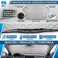 Pare-soleil et protection anti-neige pliable pour pare-brise de voiture en coton composite durable, imperméable, avec logo personnalisé