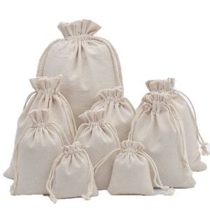 Custom <b>Drawstring</b> <b>Small</b> Cotton Recyclable <b>Bag</b> for Bracelets Glasses Rings Earrings Jewelry Tableware-Portable Storage Gift <b>Bag</b> - Product Image 5