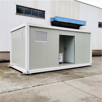 Conteneur modulaire en acier écologique de 20 pieds, toilettes publiques modernes, bâtiment préfabriqué, toilettes portables pour chantier de construction