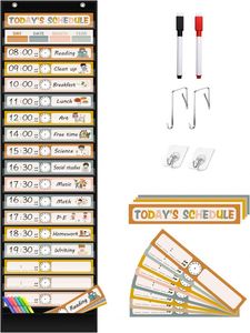 Organizador de Horarios Diarios Estilo Boho para el Aula con Tarjetas, Decoraciones de Regreso a Clases - Product Image 2