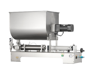 Machine de remplissage de sauces semi-automatique en acier inoxydable 304 de qualité alimentaire avec agitation des particules pour l'emballage de riz en verre - Product Image 1