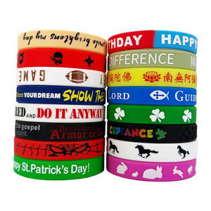 Bracelets en silicone pour hommes, femmes, adolescents, design unisexe pour adultes, cadeaux promotionnels pour fêtes d'anniversaire, festivals sportifs - Product Image 1