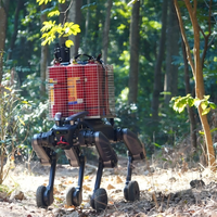 Robot chien quadrupède industriel pour l'inspection, la patrouille et les applications d'urgence XZ