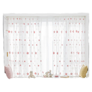 Xinlan nouveau rideau de broderie <span class=keywords><strong>baie</strong></span> <span class=keywords><strong>vitrée</strong></span> chambre enfants chambre Tulle rideau - Product Image 1