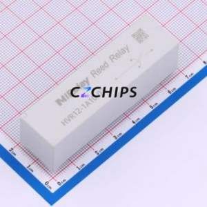 HVR12-1A10-02 Reed Relay Through hole Component (THT),68x19mm Relay 12V 1 Normally Open: 1A (SPST-Normally Open)::: 4 7.5kV-DC - Product Image 1