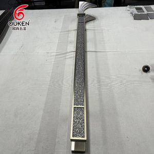 Poignée de porte en acier inoxydable personnalisée, forme artistique gravée, barre de musique, club, salle de bal, luxe moderne, poignée de porte en verre - Product Image 2