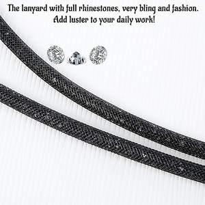 Sparkling rhinestone-studded mobile phone <b>lanyard</b>, wrist strap, <b>key</b> anti-loss wristband, rhinestone-studded luxury pendant, - Product Image 3