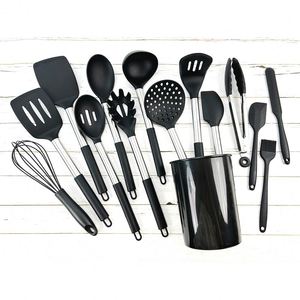Juego de Utensilios de Cocina de Silicona de 15 Piezas, con Soporte de Almacenamiento, Venta al Por Mayor de Fábrica, Personalizado - Product Image 2