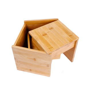 Retro bamboo box, bamboo <b>jewelry</b> box, desktop storage box, bamboo <b>jewelry</b> box, retro bamboo gift box <b>packaging</b> - Product Image 3