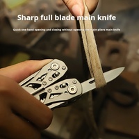 Outil multifonction de survie en plein air personnalisable OEM 16 en 1, poignée en acier 420, pince multifonction de poche EDC