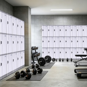 ตู้ล็อกเกอร์พลาสติก ABS โพลีเอทิลีนทันสมัยยี่ห้อ TOPPLA ใหม่เอี่ยม กันน้ำ ทนทาน เป็นมิตรกับสิ่งแวดล้อม ได้รับการรับรองมาตรฐาน ISO สำหรับพนักงานในโรงยิม พร้อมระบบอิเล็กทรอนิกส์ - Product Image 4
